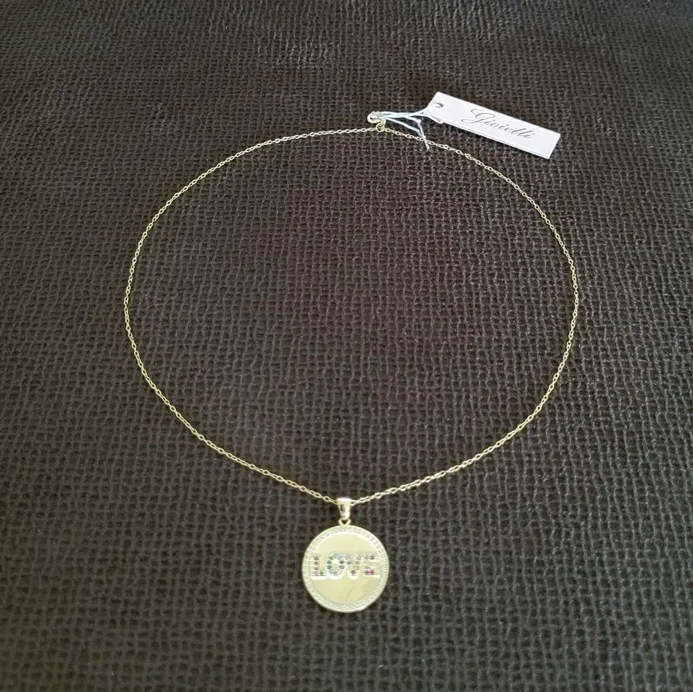 Gioielli LOVE❤ Disc📀 Pendant Necklace - Picture 7 of 11